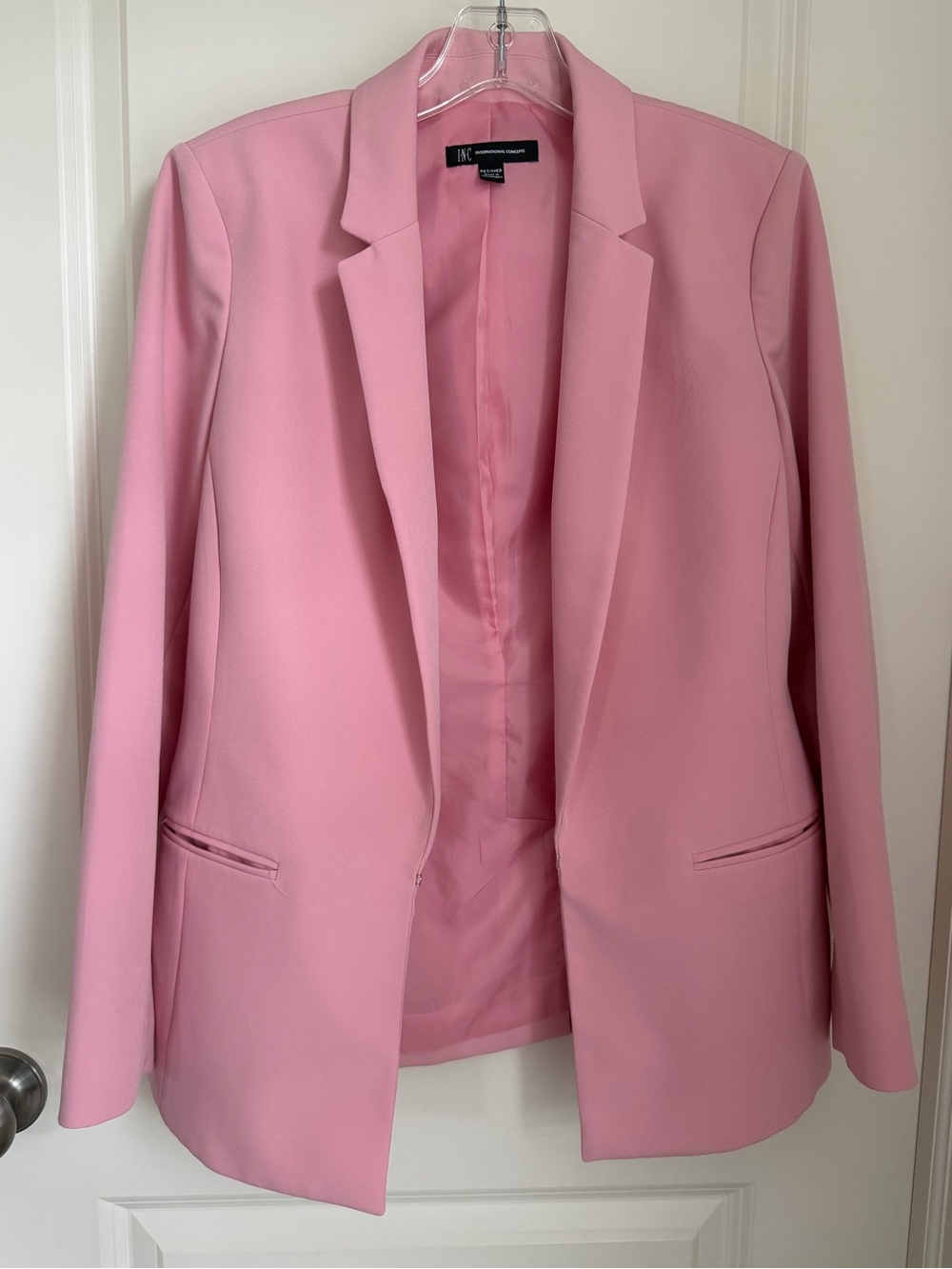 INC International Concepts Pink Tailored Blazer
